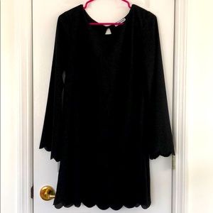 Black Scalloped Dress